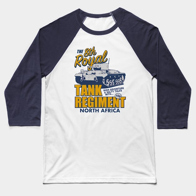 8th Royal Tank Regiment Baseball T-Shirt by TCP